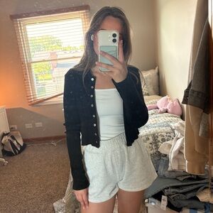 Brandy Melville Black button cardigan